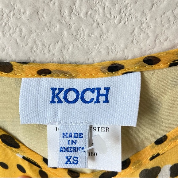 KOCH Drake Dress in Yellow Leopard - Picture 3 of 9